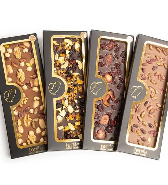 Kuruyemişli Karışık Çikolata Bar Çikolata Bahçesi 180 Gr 4’lü Paket - 2