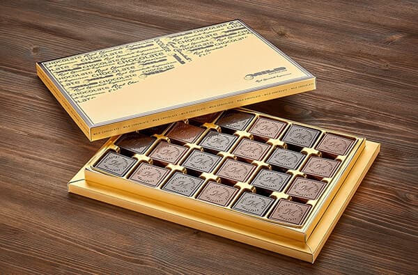 Hediyelik Bitter ve Sütlü Lüks Madlen Çikolata Kutusu (800gr)