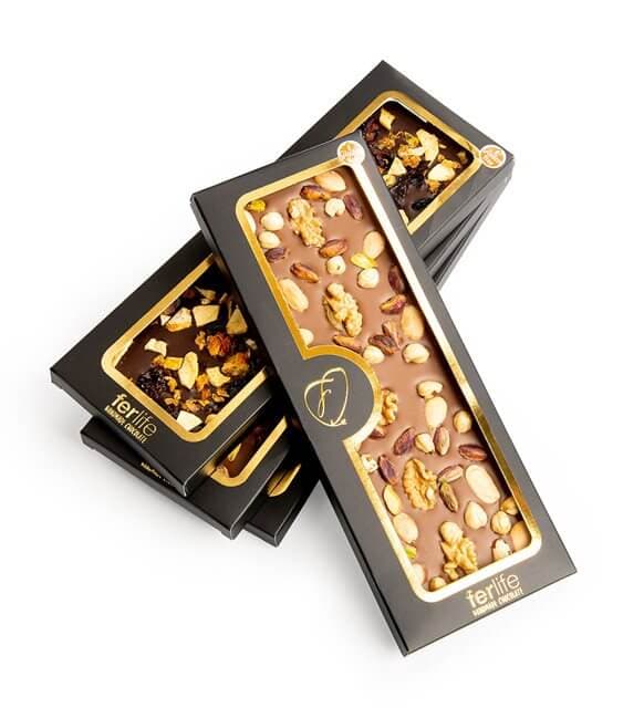 Kuruyemişli Karışık Çikolata Bar Çikolata Bahçesi 180 Gr 4’lü Paket