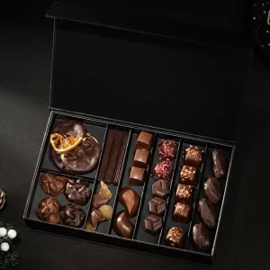 Siyah Exclusive Portakallı El Yapımı Yılbaşı Hediyelik Çikolata